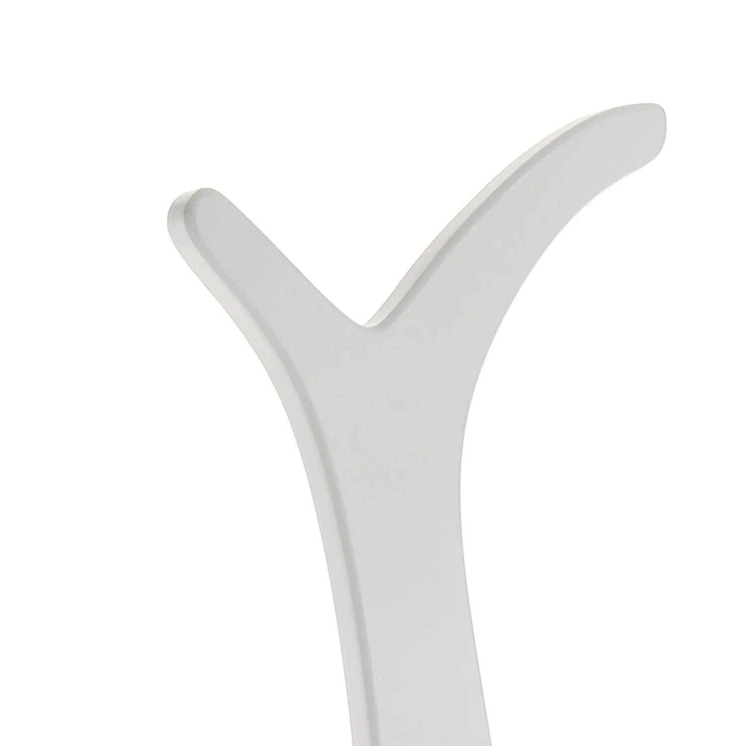 Appendiabiti a colonna moderno in legno colore bianco cm 30x3x165h