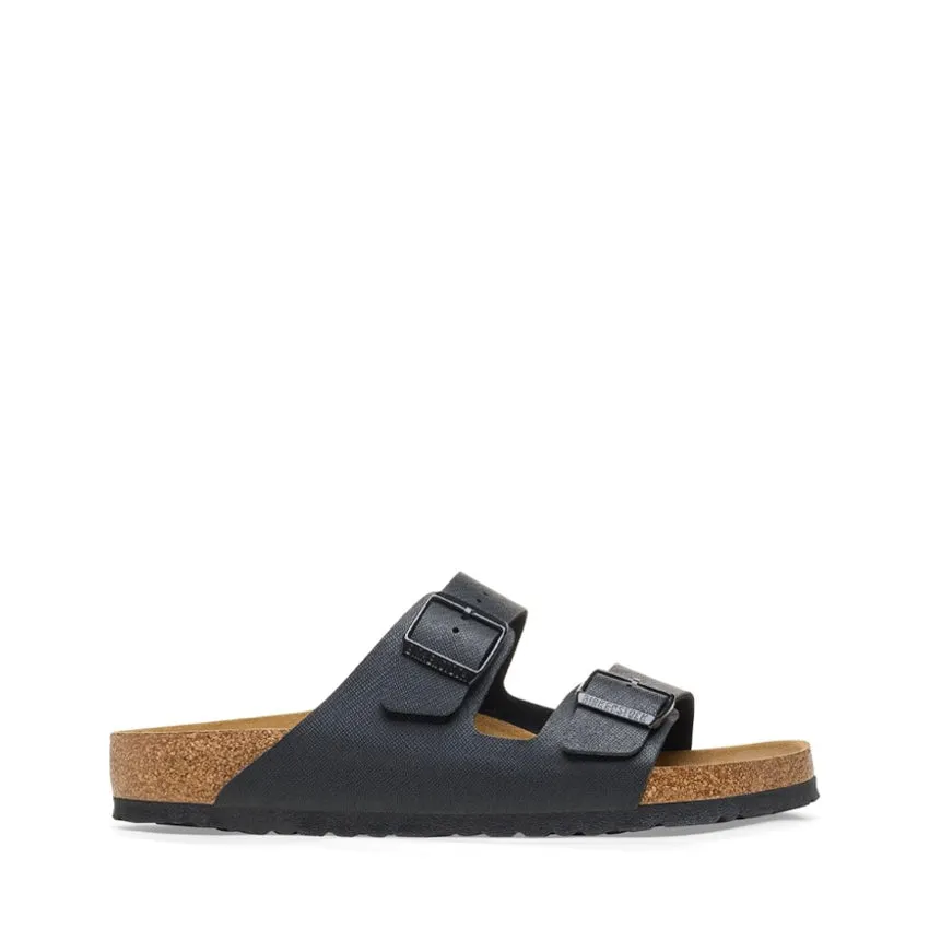 BIRKENSTOCK SANDALO ARIZONA SAFFIANO 1026425 NERO