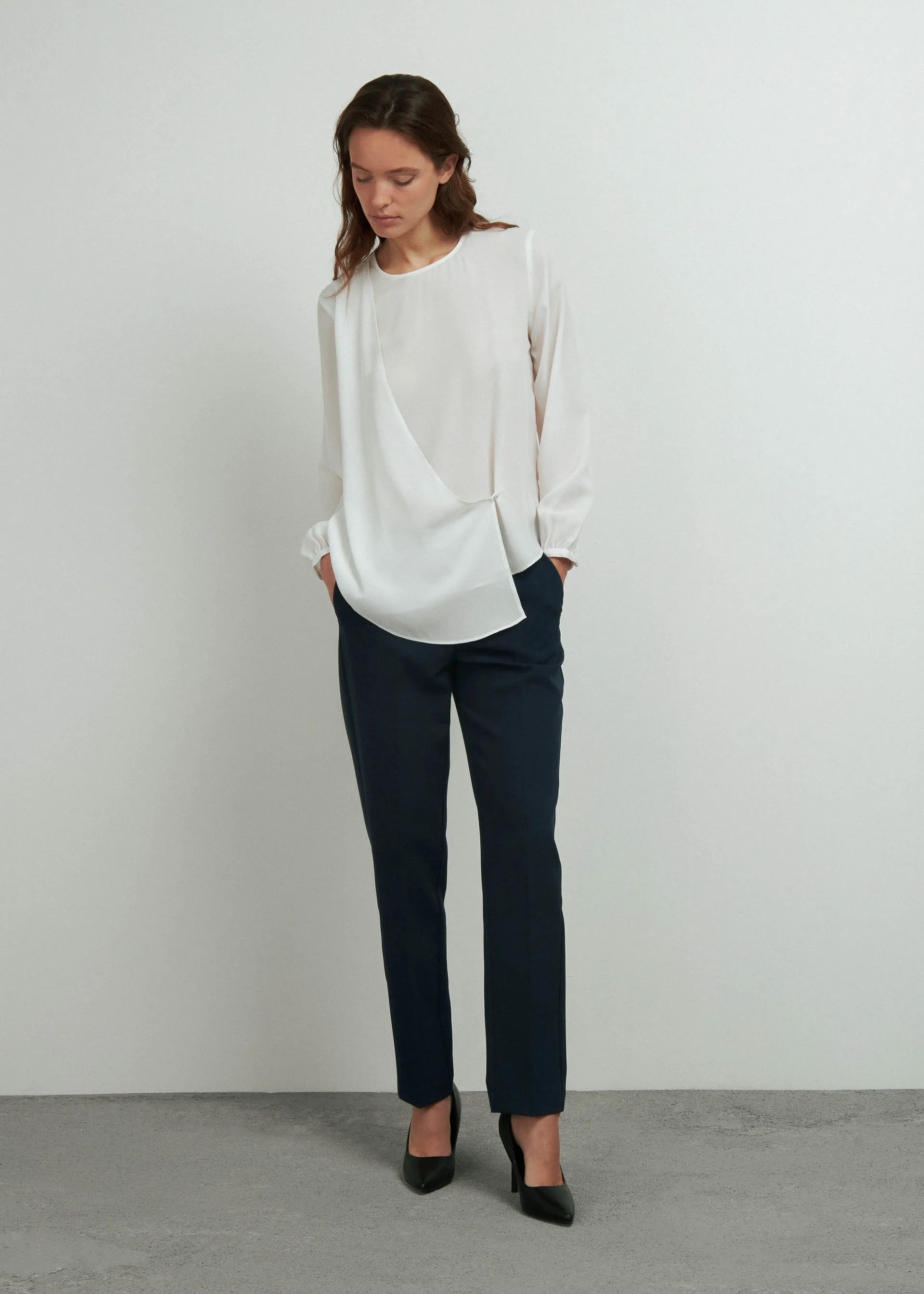 Blusa dettaglio bottone