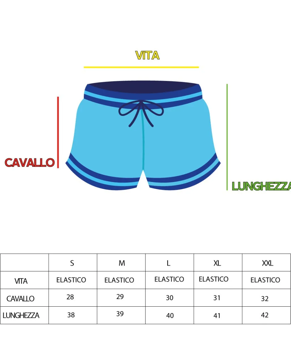 Costume Da Bagno Uomo Boxer Tinta Unita Coulisse Polvere GIOSAL-SU1209A