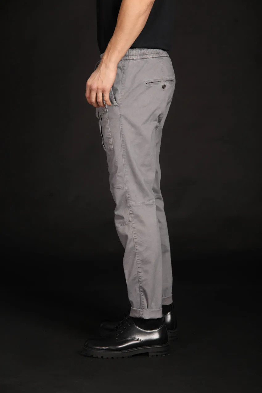 George Sack pantalone cargo uomo in gabardina stretch limited edition carrot fit ①