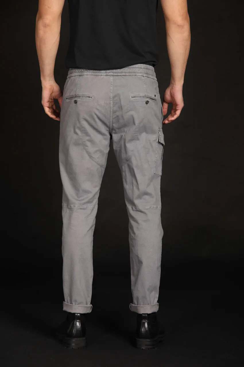 George Sack pantalone cargo uomo in gabardina stretch limited edition carrot fit ①