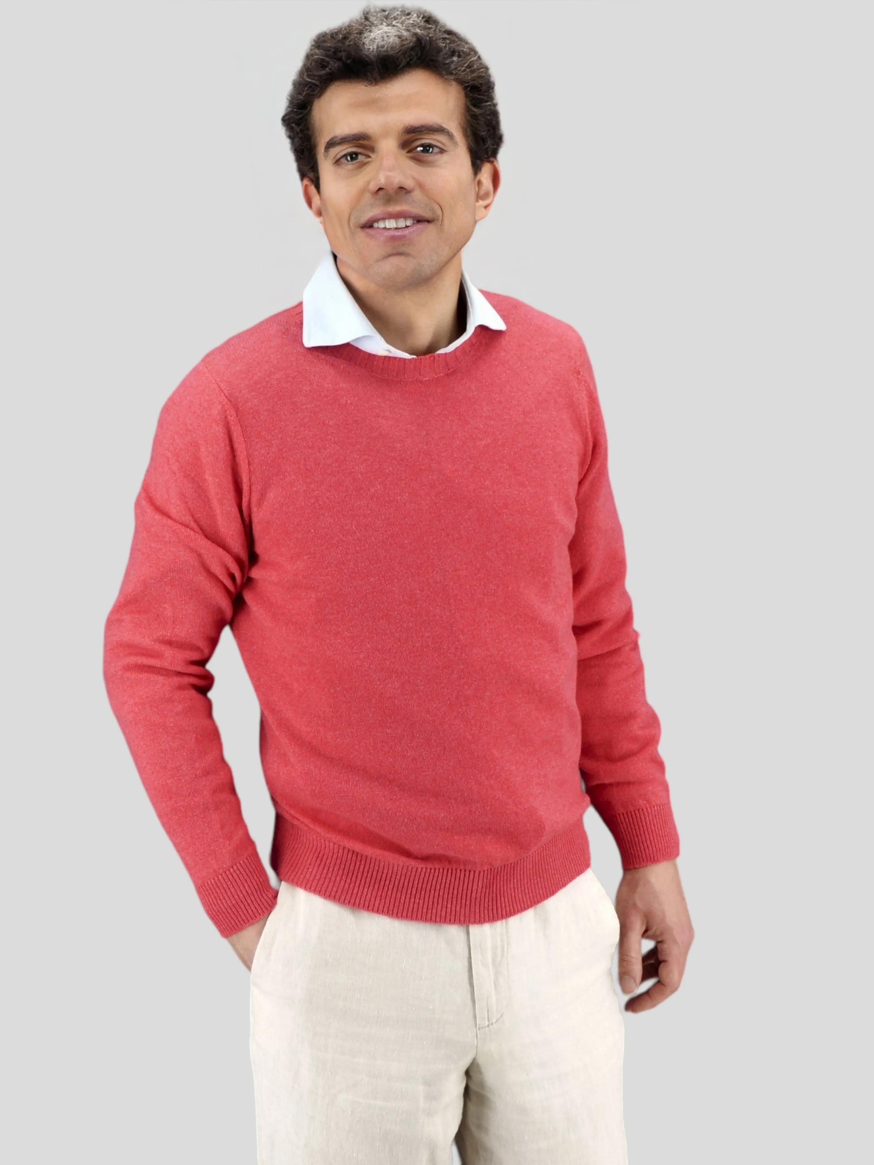 Girocollo Nuvola Corallo 100% Cashmere