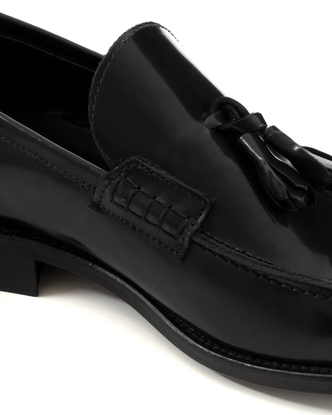 Mocassini College Uomo Scarpe Ecopelle Nero Eleganti Nappine Casual Sportive GIOSAL-S1236A