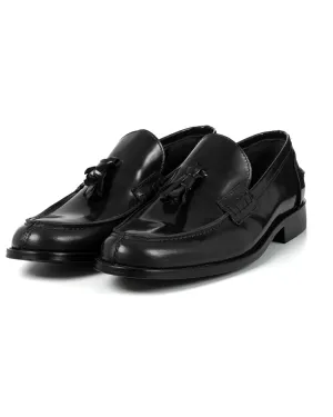 Mocassini College Uomo Scarpe Ecopelle Nero Eleganti Nappine Casual Sportive GIOSAL-S1236A