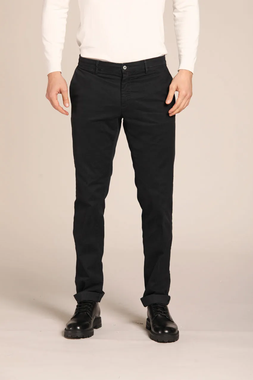 New York pantalone chino uomo in gabardina stretch regular fit ①