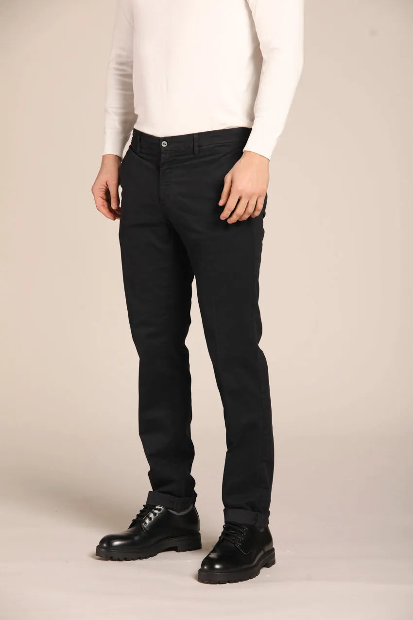 New York pantalone chino uomo in gabardina stretch regular fit ①