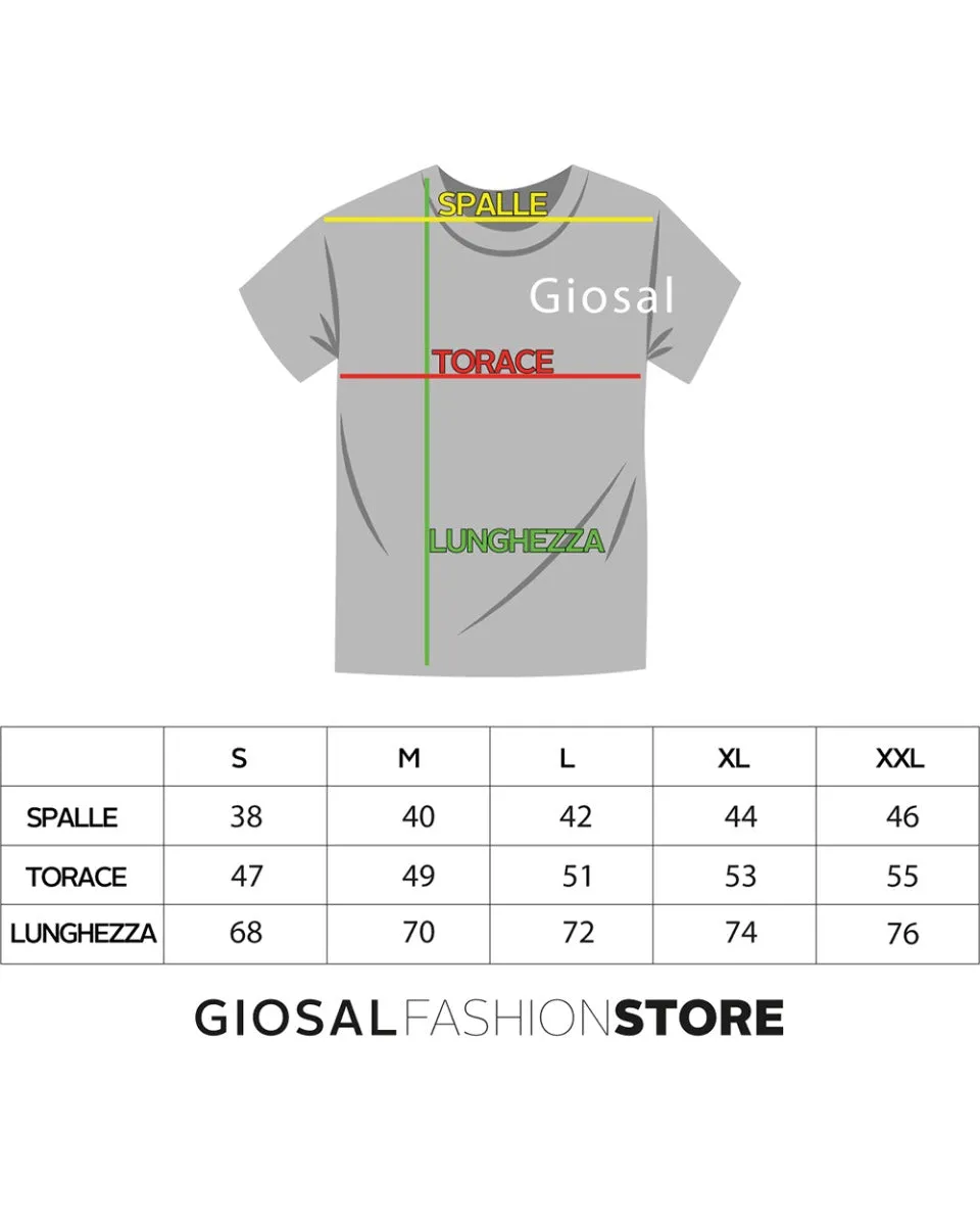 T-shirt Uomo Polo Tinta Unita Bianco Manica Corta Colletto Bottoncini Basic Casual GIOSAL-TS2974A